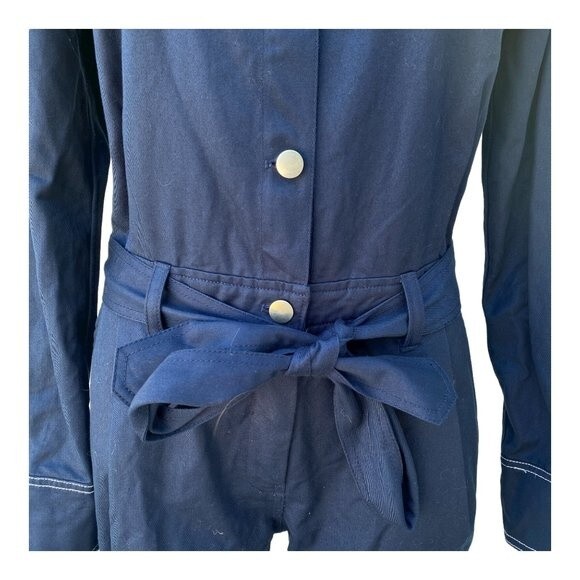 BLDWN COTTON Twill Blue Denim HARLEY JUMPSUIT - Hippie Boho Romper - JEAN MEDUIM - Picture 5 of 10
